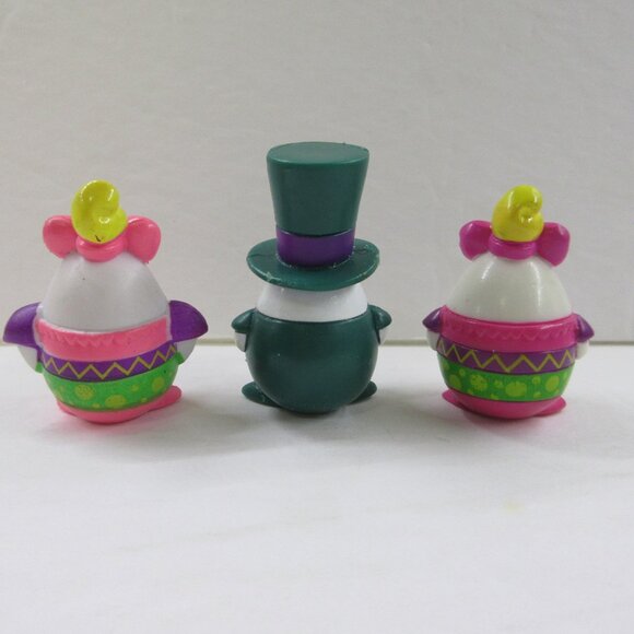 3 Topps Easter Egg Humpty Dumpty and 2 Girl Figure Pencil Toppers Vintage 2001 - Picture 2 of 14